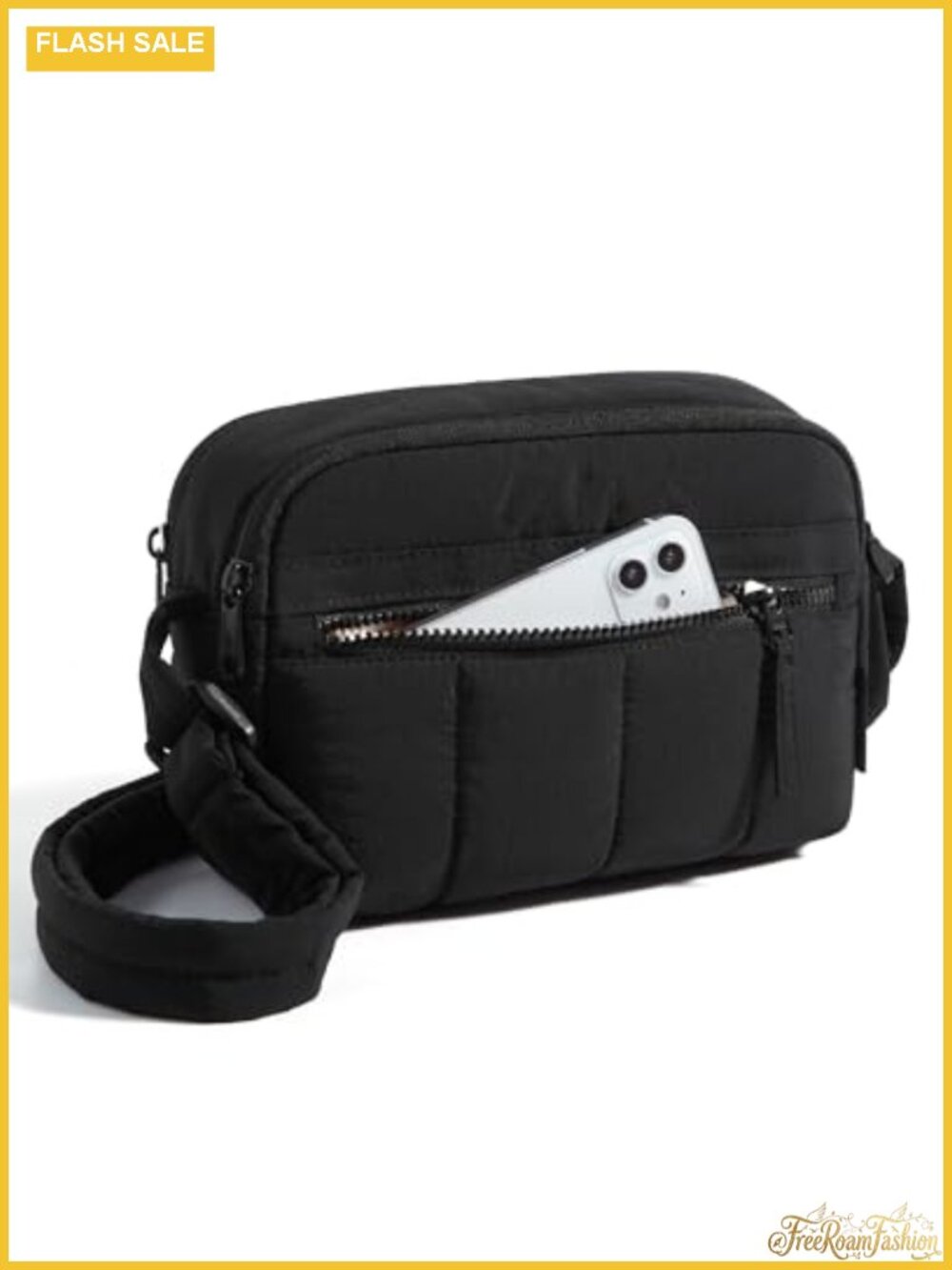 RFID Blocking Mini Crossbody Bag Lightweight Nylon Travel Purse